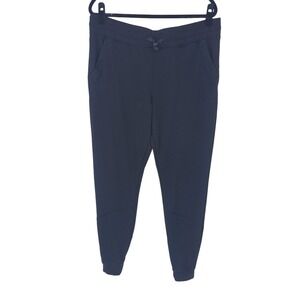 Ibex Merino Wool Joggers Black Tapered Sweatpants Women XL Drawstring Pocket